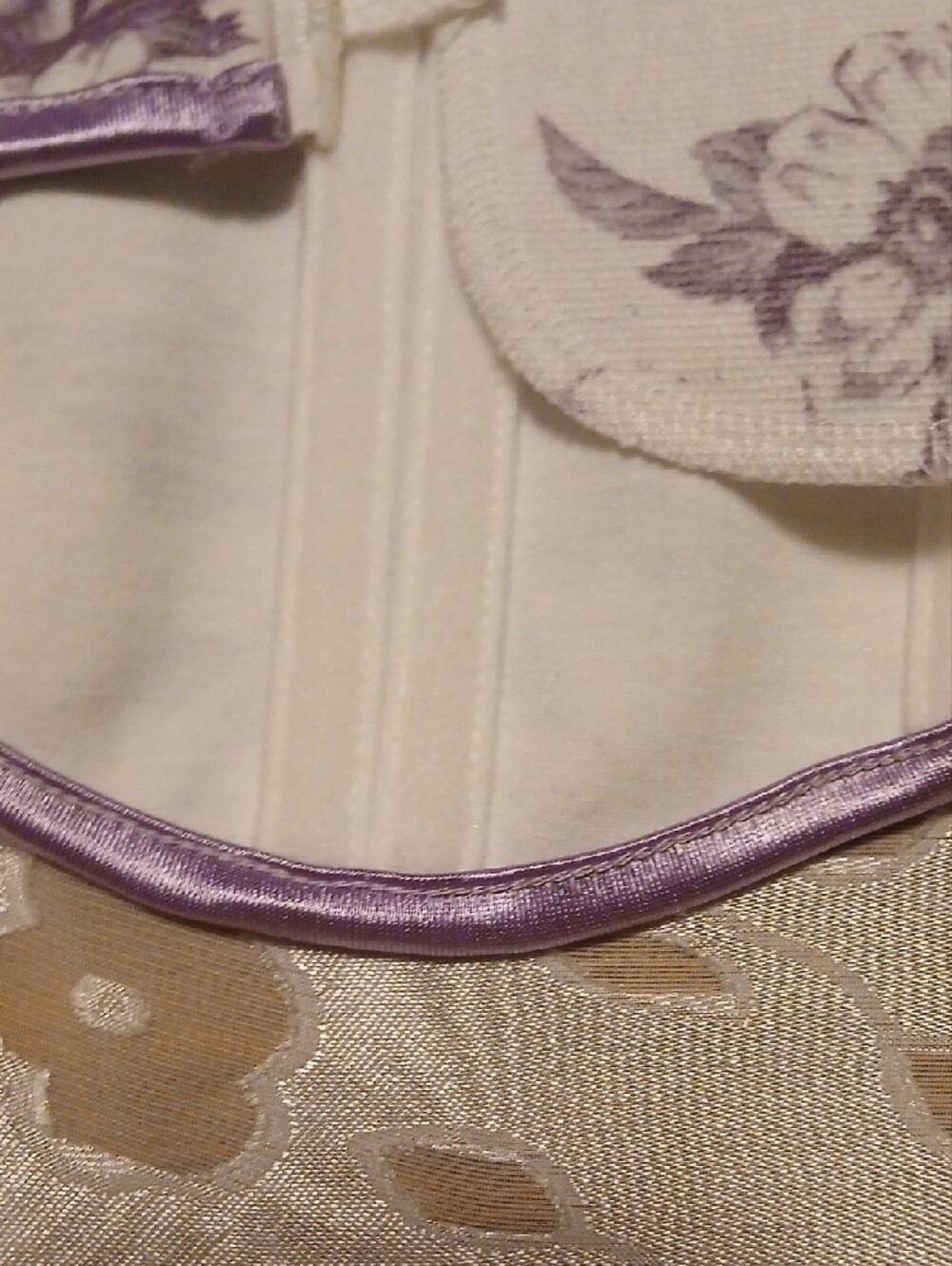 Scarlett Darkness Lavender Floral Lace-Up Corset Belt - Picture 9 of 9